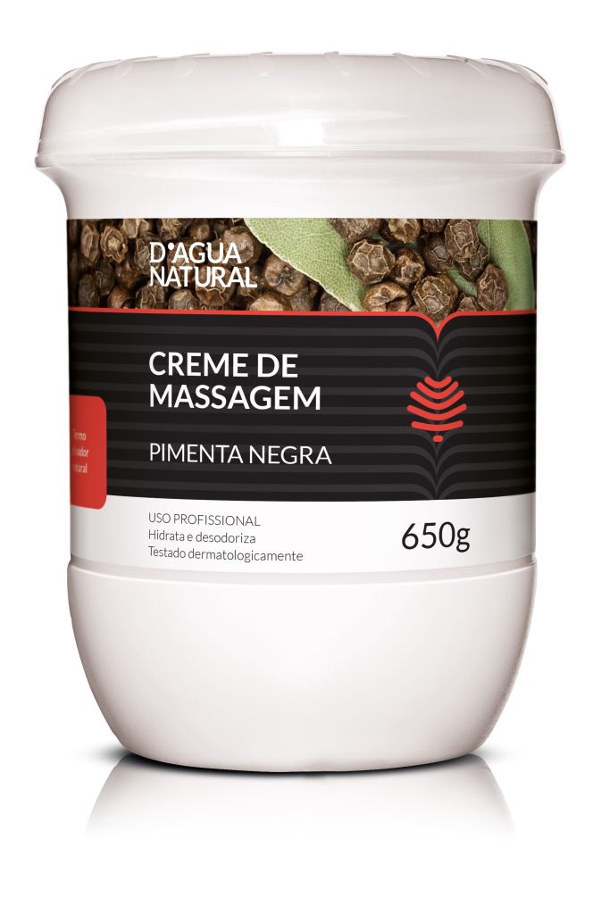 Creme de Massagem Pimenta Negra 650g